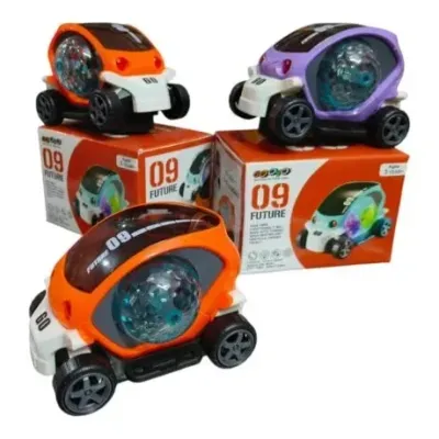09 Future Car for Kids – 360° Rotating Musical Stunt Car with Flashing Lights & Music