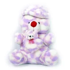 3 feet soft huggable cat sitting teddy bear with small teddy 48 inch sitting teddy bear multicolor view 3