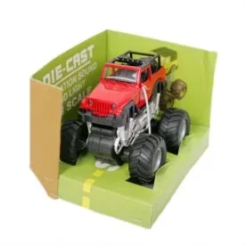 Babuniya Monster Thar Die-Cast Metal Jeep with Pull Back Light & Music for Kids view 4