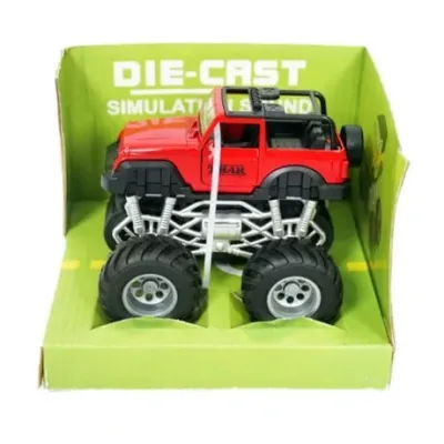 Babuniya Monster Thar Die-Cast Metal Jeep with Pull Back Light & Music for Kids view 2