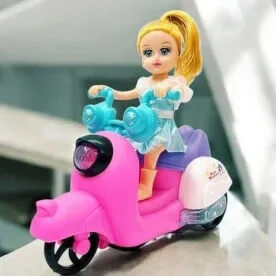 Babuniya Moto Girl Tricycle Electric Toy with Lights & Music Walking view 4