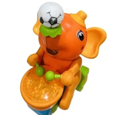 Babuniya Musical Walking Elephant Drummer Toy for Kids