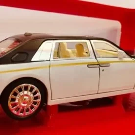 Babuniya Rolls-Royce Metal Pull Back Die-cast Car Model with Sound & Light Mini Auto Toy for Boys view 5