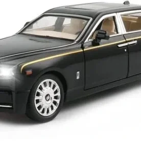 Babuniya Rolls-Royce Metal Pull Back Die-cast Car Model with Sound & Light Mini Auto Toy for Boys view 3