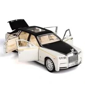 Babuniya Rolls-Royce Metal Pull Back Die-cast Car Model with Sound & Light Mini Auto Toy for Boys view 4