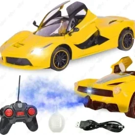 Babuniya Super Smoke Remote Control Car with Doors Opening, Front & Back LED Lights, 360° Rotation, Smoke Effects, Fine Direction Adjust and Rechargeable Battery for Boys 5–7 Years view 5