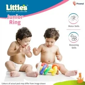 Babuniya Toys Junior Smiley Stacking Colorful Rings view 3