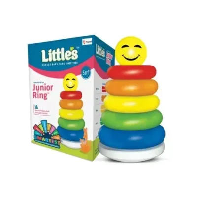 Babuniya Toys Junior Smiley Stacking Colorful Rings view 2