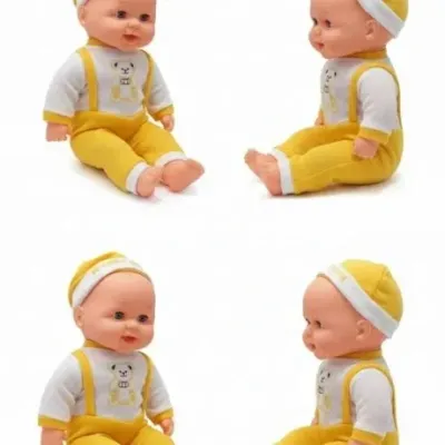 Baby Alive World Musical Happy Laughing Baby Boy (Yellow) Soft Toy view 2