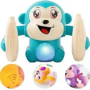 Banana Monkey Toys with Voice/Touch Sensor On Dancing Monkey Dancing Toy for Kids Rolling Monkey