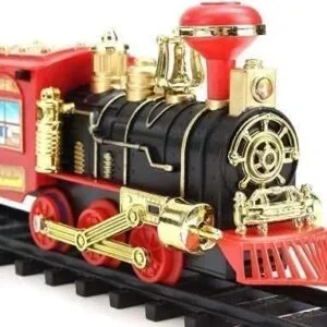 Choo Choo Classical Train Track Set Toy with Emits Real Smoke Light & Sound