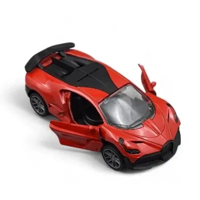 Diecast Resembling Bugatti Pull Back Car view 2
