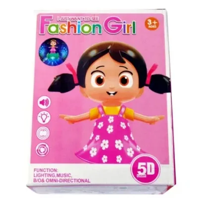 Fashion Girl Dancing Doll Toy with Light & Music – Omni-Directional Movement view 2