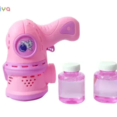 GO TO MARS 12-Hole Automatic Bubble Gun – Bright Light Electric Interactive Toy view 2