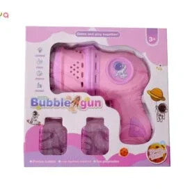 GO TO MARS 12-Hole Automatic Bubble Gun – Bright Light Electric Interactive Toy view 3