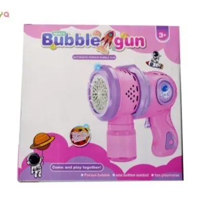 GO TO MARS 12-Hole Automatic Bubble Gun – Bright Light Electric Interactive Toy view 5