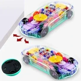 GOONO Transparent Concept Racing Car with Lights, Music & Rotation view 3