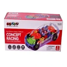 GOONO Transparent Concept Racing Car with Lights, Music & Rotation view 4