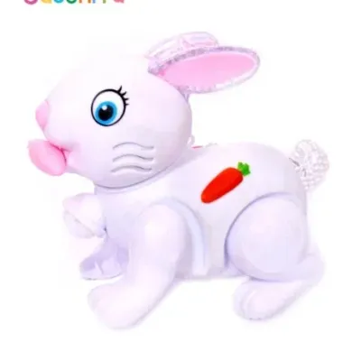 KRY Rabbit Cartoon Jumping Toy with Light & Sound view 2