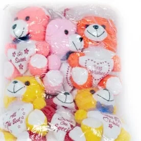 Mini Teddy Bear Soft Toy Set of 12 (Multi-Color) view 3