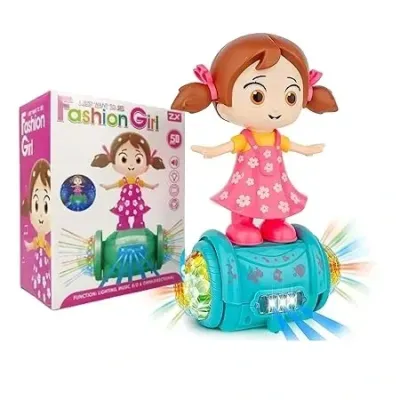 Musical Dancing Girl 360° Rotating with 5D Light and Musical Sound Activity Kids’ Play Center Toy view 3