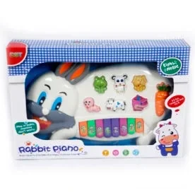 101% Original Lowest Price Free Shipping -60%Product on sale Rabbits Musical Piano with 3 Modes Animal Sounds, Flashing Lights & Wonderful Music view 3