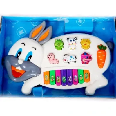 101% Original Lowest Price Free Shipping -60%Product on sale Rabbits Musical Piano with 3 Modes Animal Sounds, Flashing Lights & Wonderful Music