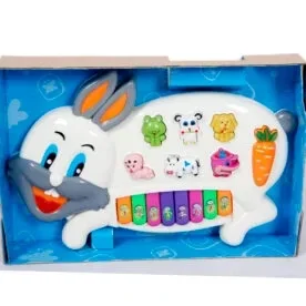 101% Original Lowest Price Free Shipping -60%Product on sale Rabbits Musical Piano with 3 Modes Animal Sounds, Flashing Lights & Wonderful Music view 5